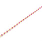 14k Solid yellow Gold Necklace Studded With Pink Sapphire Stone