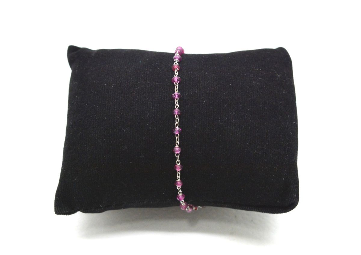 14k Solid yellow Gold Necklace Studded With Tourmaline Stone