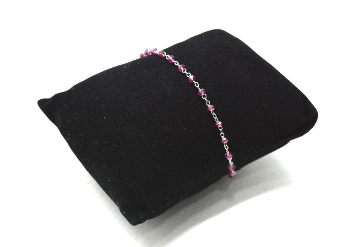 14k Solid yellow Gold Necklace Studded With Tourmaline Stone - SGGRC-220