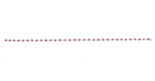 14k Solid yellow Gold Necklace Studded With Tourmaline Stone - view 3