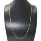 14k Solid yellow Gold Necklace With AAA Quality - 2.50 MM Size
