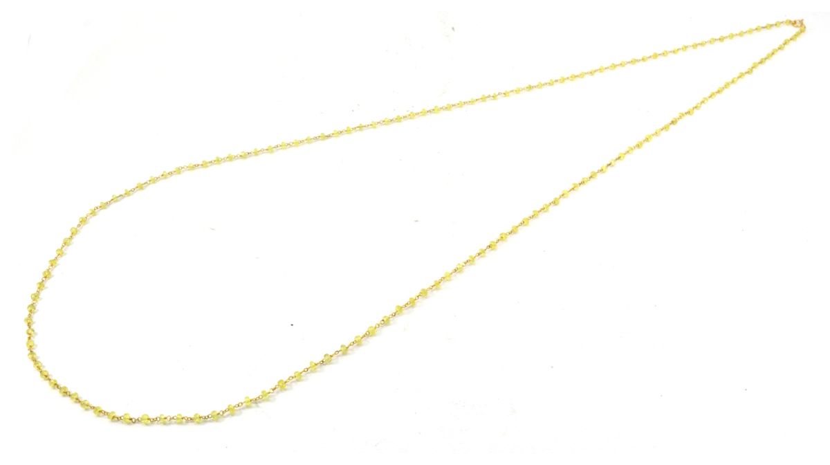 14k Solid yellow Gold Necklace With AAA Quality - 2.50 MM Size