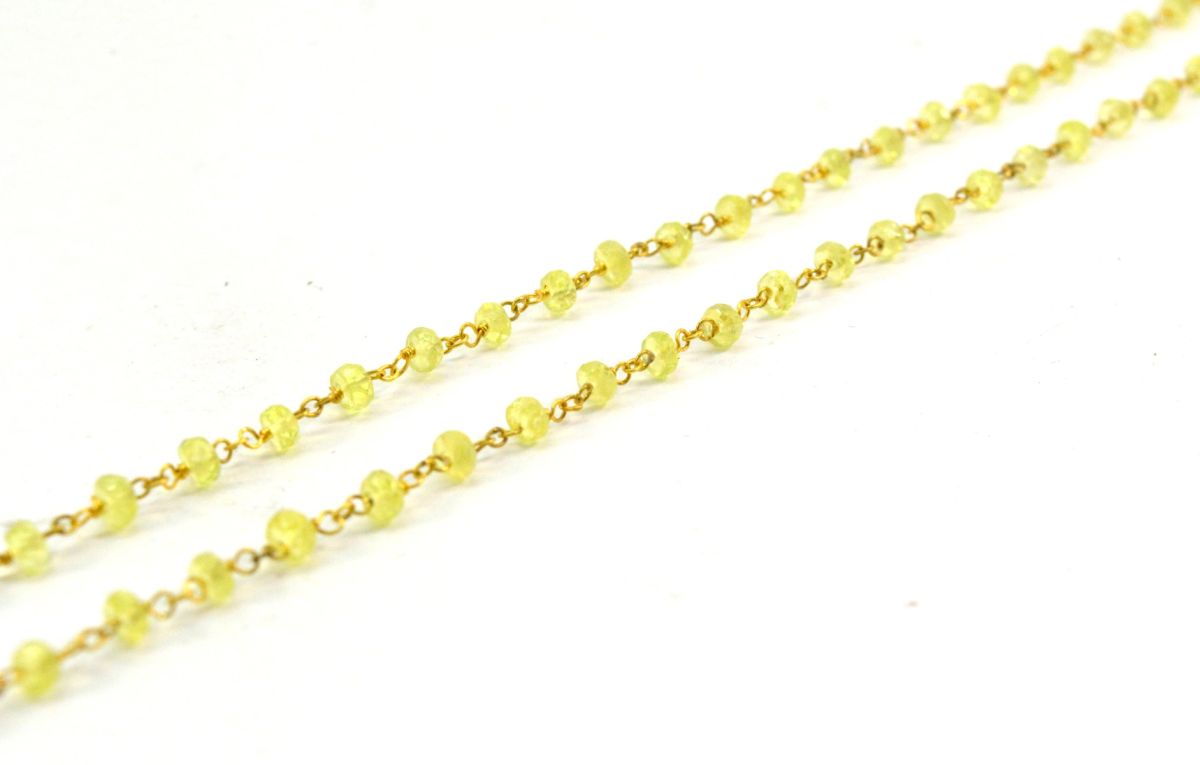 14k Solid yellow Gold Necklace With AAA Quality - 2.50 MM Size,  SGGRC-222
