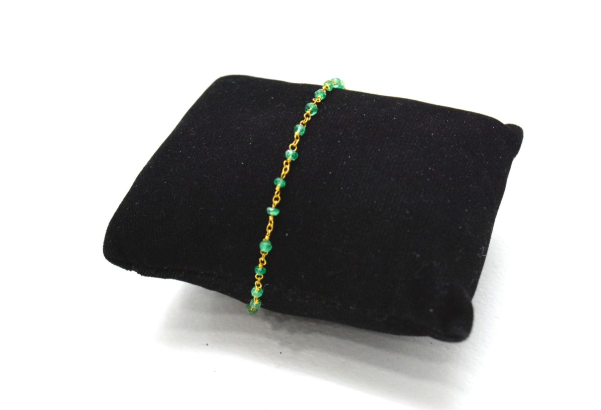 Gorgeous 14k Solid yellow Gold Necklace In Roundel Shape - 2mm, SGGRC-223