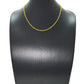 Wonderful 14k Solid yellow Gold Necklace With  Yellow Sapphire Stones - SGGRC-226