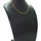 Wonderful 14k Solid yellow Gold Necklace With  Yellow Sapphire Stones - SGGRC-226