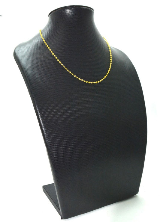 Wonderful 14k Solid yellow Gold Necklace With Yellow Sapphire Stones