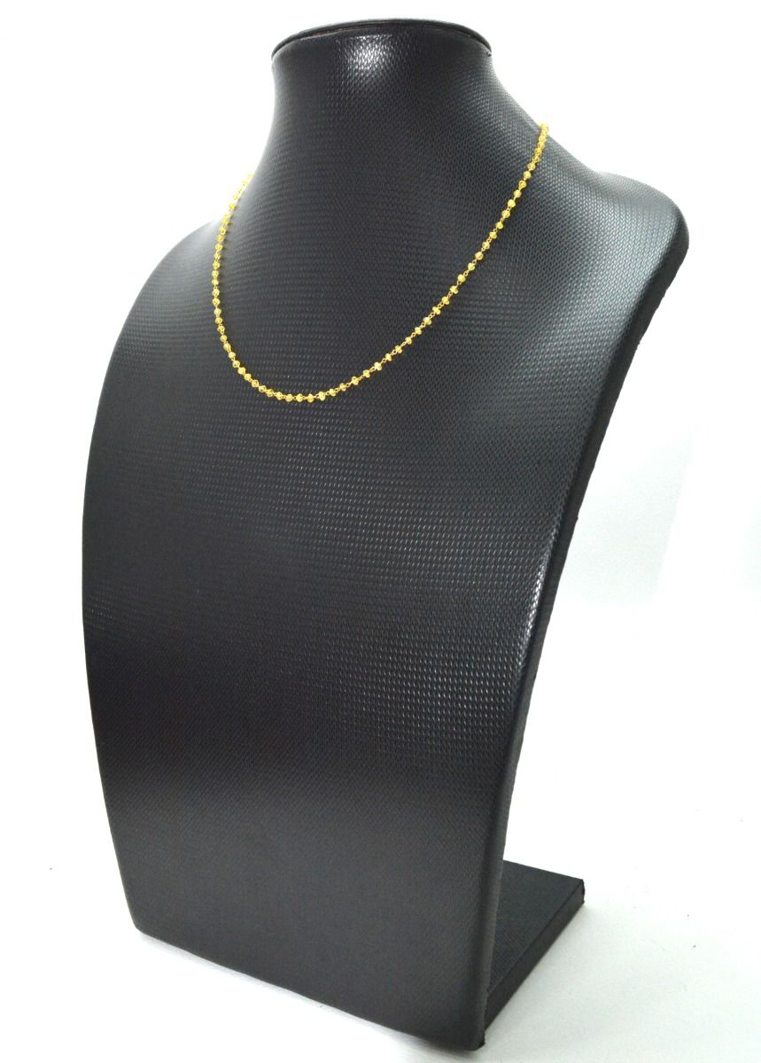 Wonderful 14k Solid yellow Gold Necklace With Yellow Sapphire Stones