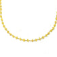 Wonderful 14k Solid yellow Gold Necklace With  Yellow Sapphire Stones - SGGRC-226