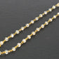 Lovely 14k Solid yellow Gold Necklace Studded With Crystal Stone - SGGRC-227
