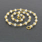 Lovely 14k Solid yellow Gold Necklace Studded With Crystal Stone - SGGRC-227