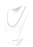 Stunning 14k Solid yellow Gold Necklace With Blue Sapphire In 2mm Size - SGGRC-229