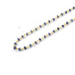 Stunning 14k Solid yellow Gold Necklace With Blue Sapphire In 2mm Size - SGGRC-229