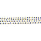 Stunning 14k Solid yellow Gold Necklace With Blue Sapphire In 2mm Size - SGGRC-229