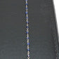 14k Solid yellow Gold Necklace Studded With Sapphire Stone, 1.50 MM - SGGRC-230