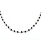 14K Solid Yellow Gold Gorgeous Wire Wrapped Necklace with AAA Quality Natural Black Spinel Stones. Roundel -2.00mm, Sold by 1 Pc, SGGRC-232.