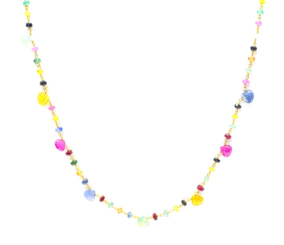 Begulling 14k Solid yellow Gold Necklace With AAA Quality - SGGRC-234