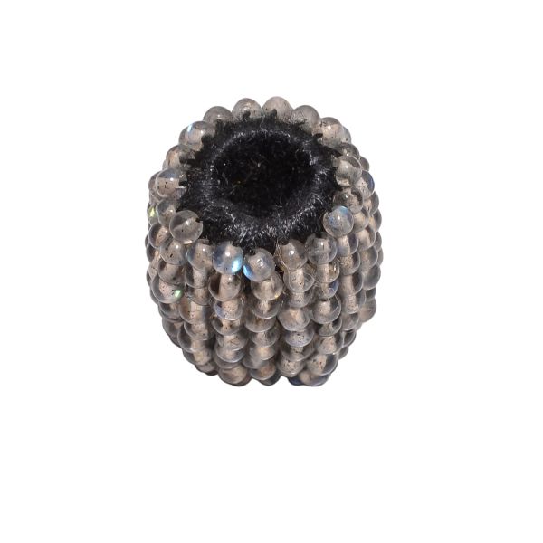 Labradorite Plain Natural Stone Beaded Beads in 18x16mm Round and Oval Shape