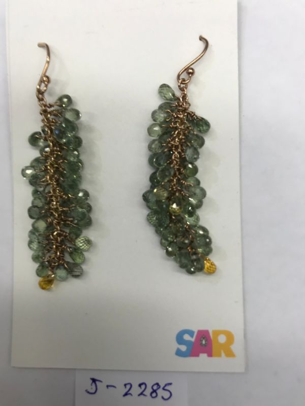  925 Sterling Silver Diamond Earring    - J-2285