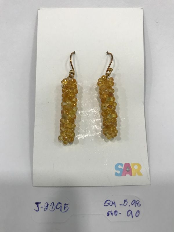  925 Sterling Silver Diamond Earring in Victorian Jewelry - J-2395