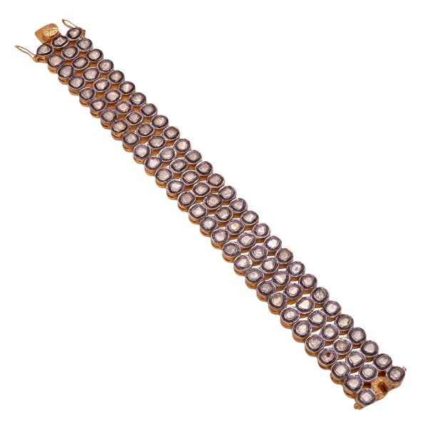 925 Sterling Silver Diamond Bracelet - J-427 