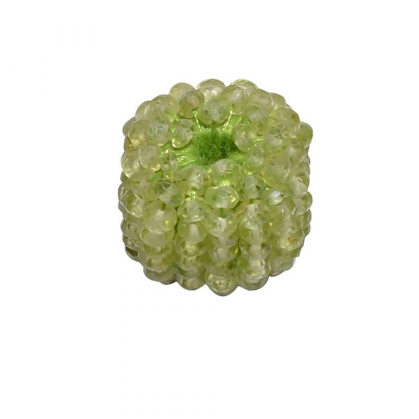 Peridot Faceted Semi Precious Stone Beaded Beads - 17x16mm Roundel and Square Shape