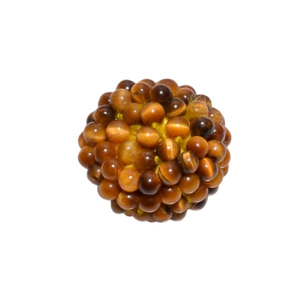 Tiger Eye Stone Fancy Beads, Size 13x11mm-Roundel Shape (Sold By One Pcs)