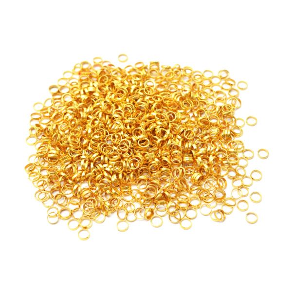14K Gold Plain Round Beads All Sizes 10Pcs