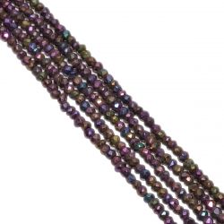 Pyrite Mystic Coated Beads Strands-Size 3.5-4mm, Roundel Shape