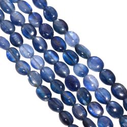 Kyanite Plain Beaded Beads 7x6-11x8mm With Oval Shape