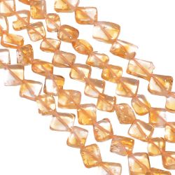 Citrine Plain Beaded Beads  6x5-11x9mm (Rectangle Shape)