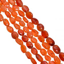 Carnelian 10x7-7x5mm Faceted Oval Beads Strand, Carnelian Oval Beads, Carnelian Faceted Beads Strand