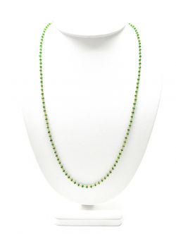  14k Solid Gold Necklace With Natural Tsavorite Stone - SGGRC-194