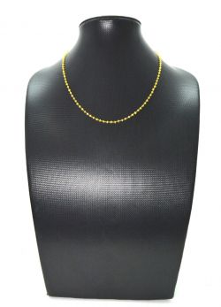  Wonderful 14k Solid yellow Gold Necklace With  Yellow Sapphire Stones - SGGRC-226