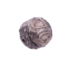 925 Sterling Silver Pave Diamond With Black Rhodium Plating - 10mm Size 