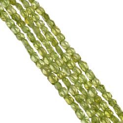 Peridot 2x4-3x5mm Cube Beads Strand, Peridot Cube Beads Strand, Peridot 