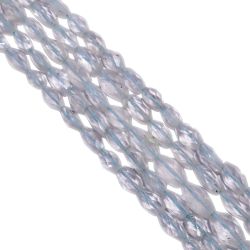 Blue Topaz (Dyed) Faceted Stone Beads  7x5-12x9mm With  Oval Shape