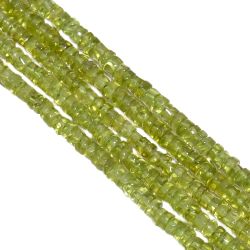 Peridot 4.5-5.5mm Smooth Wheel Beads Strand, Semi Precious Stone Beads, Peridot Smooth Wheel Beads, Peridot Plain Wheel Beds