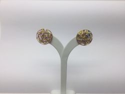  925 Sterling Silver Diamond Earring With Natural Multi sapphire Stone -  J-2122