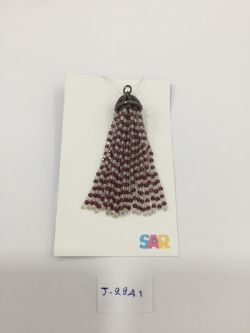 925 Sterling Silver  Diamond Pendant Studded With Rose Cut Diamond, Garnet, Crystal  - J-2241