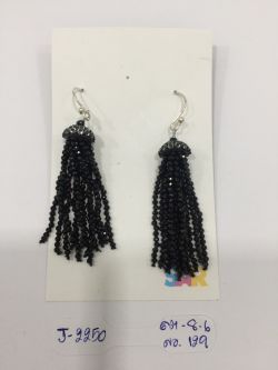  925 Sterling Silver Diamond Earring   - J-2250