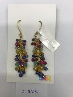  925 Sterling Silver Diamond Earring - J-2281