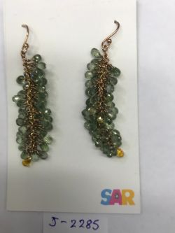  925 Sterling Silver Diamond Earring    - J-2285