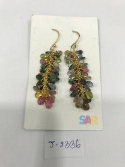  925 Sterling Silver Diamond Earring    - J-2336