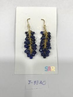  925 Sterling Silver Diamond Earring , Victorian Jewelry   - J-2340