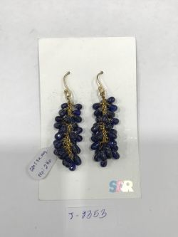  925 Sterling Silver Diamond Earring   - J-2353
