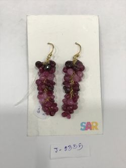  925 Sterling Silver Diamond Earring , Victorian Jewelry   - J-2355