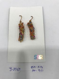  925 Sterling Silver Diamond Earring   - J-2367