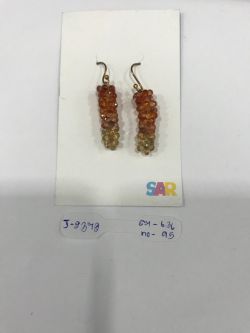  925 Sterling Silver Diamond Earring  - J-2372