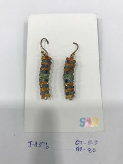 925 Sterling Silver Diamond Earring   - J-2376